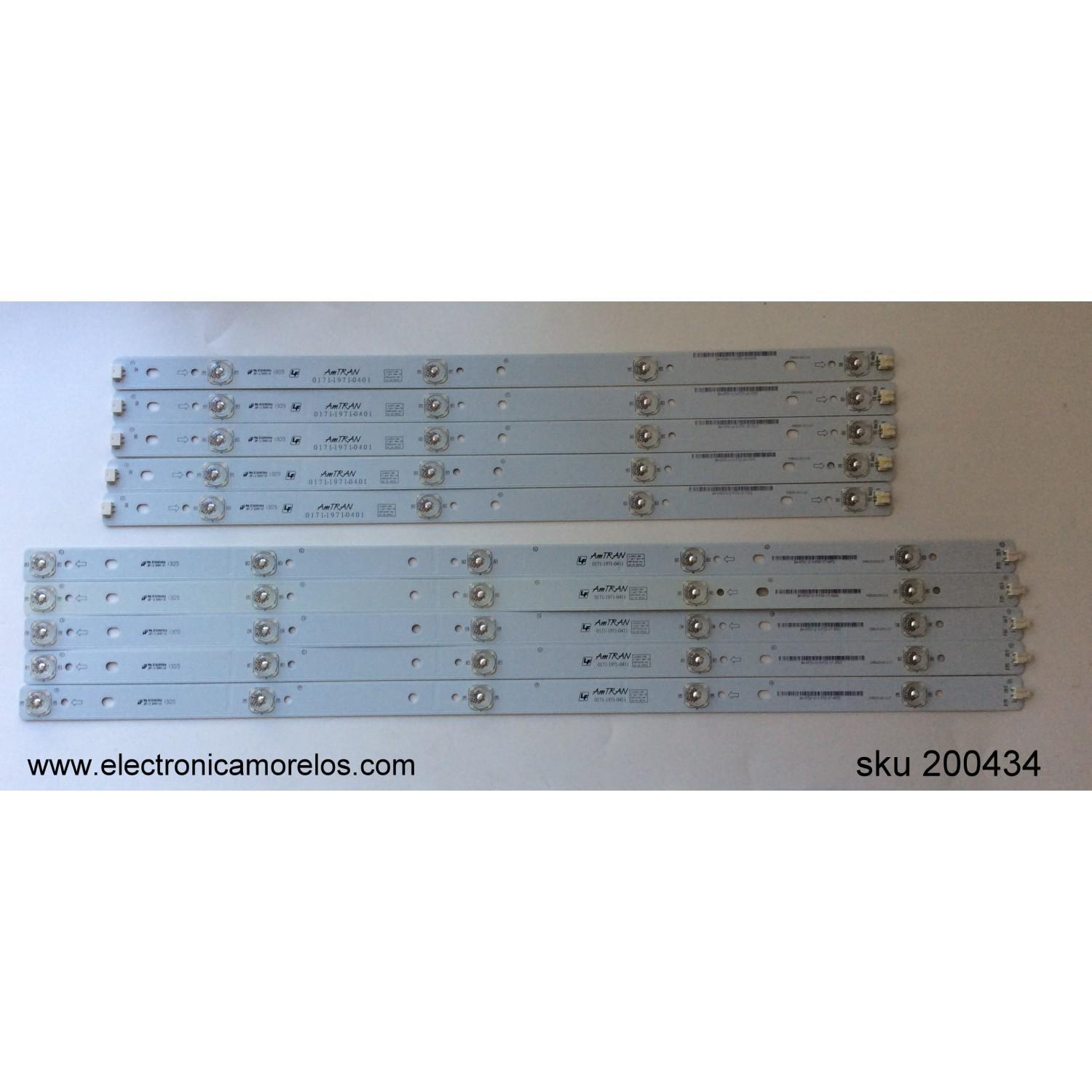 KIT DE LED PARA TV / AU OPTRONICS T550HVN01.3 / JL550I-A0 / 0171-1971-0401 / BA-KFDX-2-2-F33-16-6479 / MODELO E550I-A0 LAQAOQAP